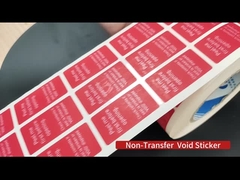 12*23.5-9.5mm 1.5mil برچسب کابل سبز مات شفاف ضد آب برچسب کابل وینیل